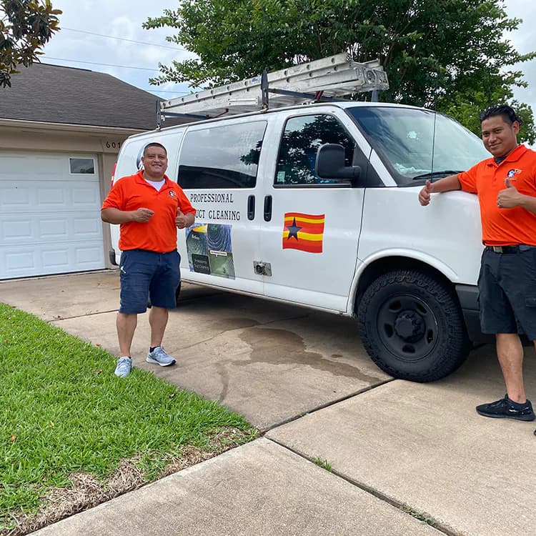 Space City Air Duct Cleaning residential duct cleaning project — Sugar Land, Texas area (2)